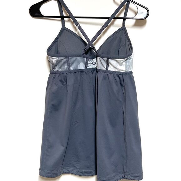 NWOT Lululemon Rehearsal Tank White Grey Coal Tinted Tank Sz 8 - Picture 6 of 8